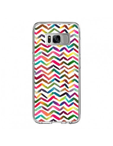 Coque Samsung S8 Chevron Stripes Multicolored - Ninola Design