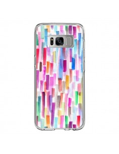 Coque Samsung S8 Colorful Brushstrokes Multicolored -...