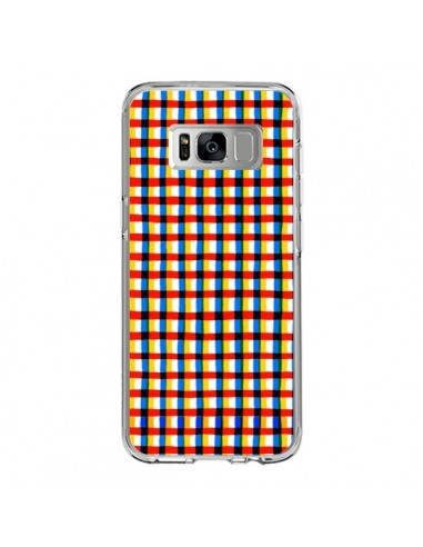 Coque Samsung S8 Crossed Eyes Lines Red - Ninola Design