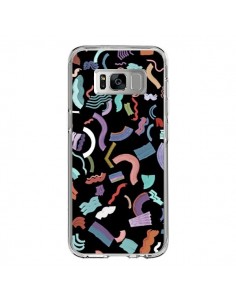 Coque Samsung S8 Curly and Zigzag Stripes Black - Ninola...