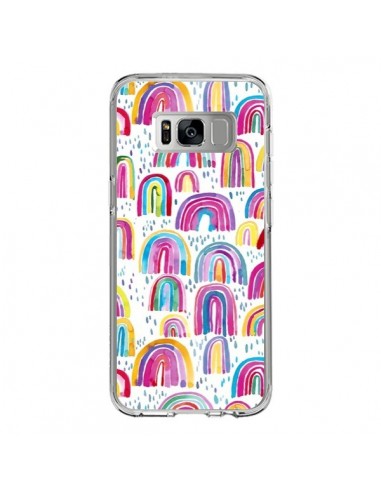 Coque Samsung S8 Cute Watercolor Rainbows - Ninola Design
