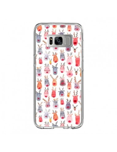 Coque Samsung S8 Cute Winter Reindeers - Ninola Design