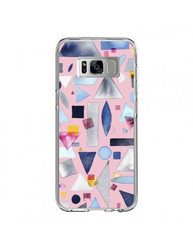 Coque Samsung S8 Geometric Pieces Pink - Ninola Design