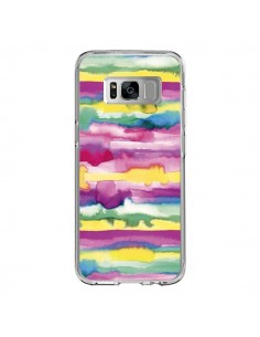 Coque Samsung S8 Gingham Vichy Pink - Ninola Design