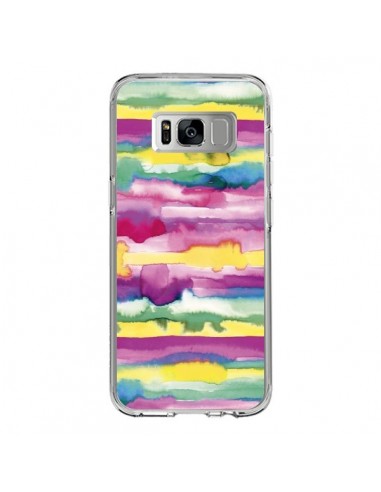 Coque Samsung S8 Gingham Vichy Pink - Ninola Design