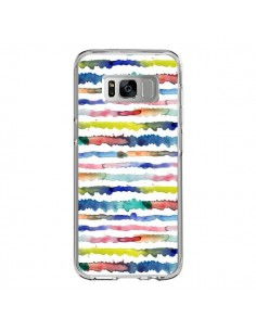 Coque Samsung S8 Gingham Vichy Yellow - Ninola Design