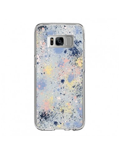Coque Samsung S8 Gradient Watercolor Lines Blue - Ninola Design