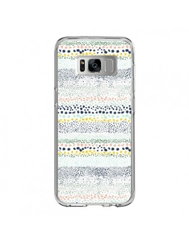 Coque Samsung S8 Little Textured Dots Green - Ninola Design