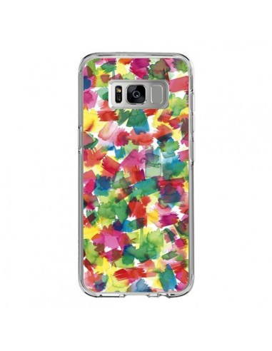 Coque Samsung S8 Speckled Watercolor Blue - Ninola Design