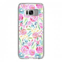 Coque Samsung S8 Speckled Watercolor Pink - Ninola Design