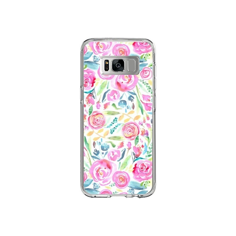 Coque Samsung S8 Speckled Watercolor Pink - Ninola Design