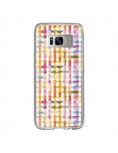 Coque Samsung S8 Vichy Black Yellow - Ninola Design