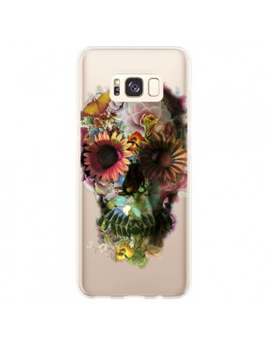 Coque Samsung S8 Plus Skull Flower Tête de Mort Transparente - Ali Gulec