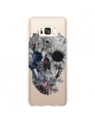Coque Samsung S8 Plus Floral Skull Tête de Mort Transparente - Ali Gulec