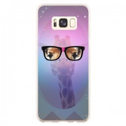 Coque Samsung S8 Plus Girafe Geek à Lunettes - Aurelie Scour