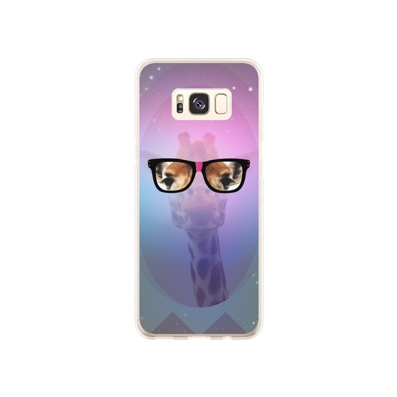 Coque Samsung S8 Plus Girafe Geek à Lunettes - Aurelie Scour