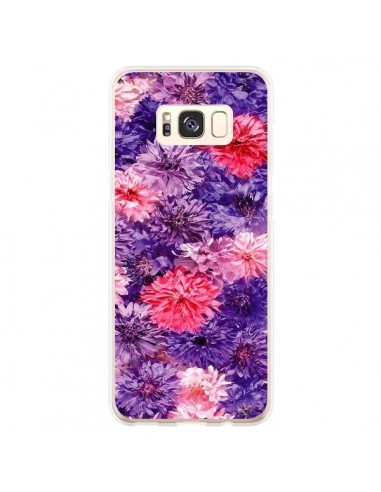 Coque Samsung S8 Plus Fleurs Violettes Flower Storm - Asano Yamazaki