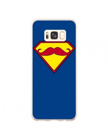 Coque Samsung S8 Plus Super Moustache Movember Superman - Bertrand Carriere