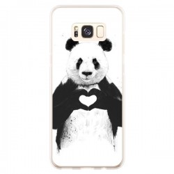Coque Samsung S8 Plus Panda Amour All you need is love -...