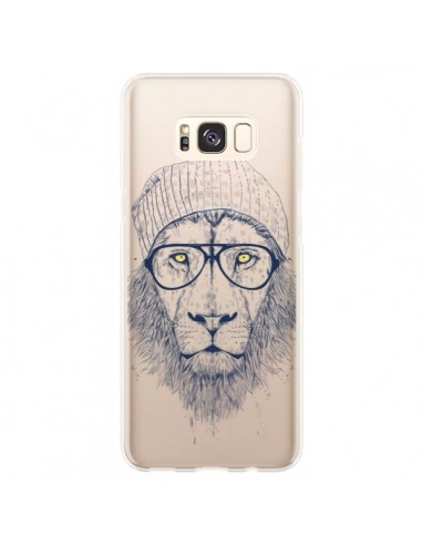 Coque Samsung S8 Plus Cool Lion Swag Lunettes Transparente - Balazs Solti