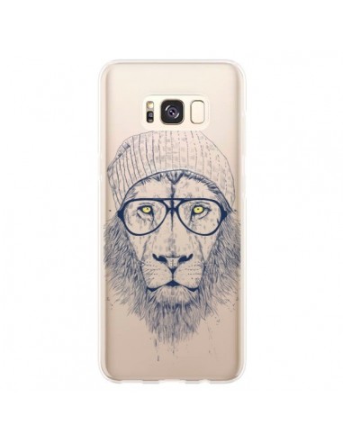Coque Samsung S8 Plus Cool Lion Swag Lunettes Transparente - Balazs Solti