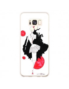 Coque Samsung S8 Plus Demoiselle Femme Fashion Mode Rouge...
