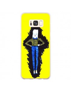 Coque Samsung S8 Plus Julie Femme Fashion Mode Jaune -...
