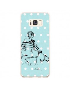 Coque Samsung S8 Plus Croquis Pois Femme Fashion Mode -...