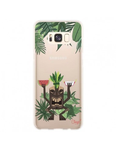 Coque Samsung S8 Plus Tiki Thailande Jungle Bois Transparente - Chapo