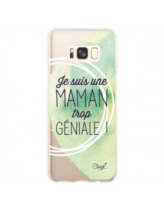 Coque Samsung S8 Plus Je suis une Maman trop Géniale Vert...
