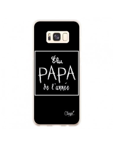 Coque Samsung S8 Plus Elu Papa de l'Année Noir - Chapo