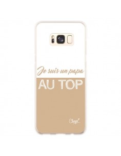 Coque Samsung S8 Plus Je suis un Papa au Top Beige - Chapo