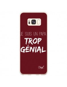 Coque Samsung S8 Plus Je suis un Papa trop Génial Rouge...
