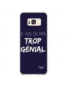 Coque Samsung S8 Plus Je suis un Papa trop Génial Bleu...