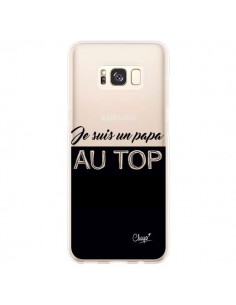 Coque Samsung S8 Plus Je suis un Papa au Top Transparente...