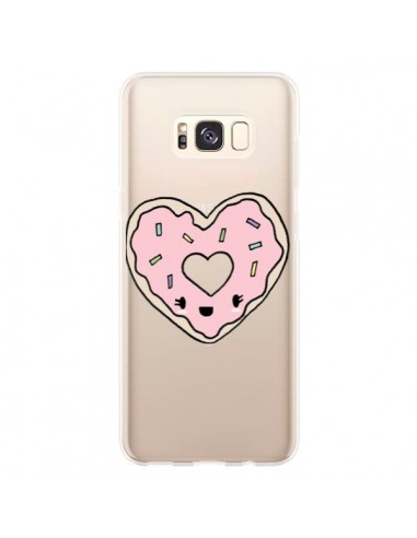 Coque Samsung S8 Plus Donuts Heart Coeur Rose Transparente - Claudia Ramos