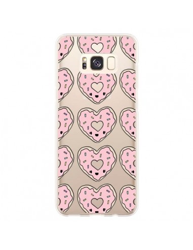 Coque Samsung S8 Plus Donuts Heart Coeur Rose Pink Transparente - Claudia Ramos