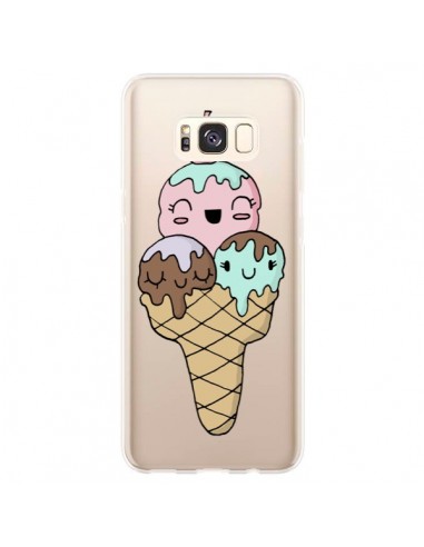 Coque Samsung S8 Plus Ice Cream Glace Summer Ete Cerise Transparente - Claudia Ramos