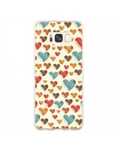 Coque Samsung S8 Plus Coeurs Color_s - Eleaxart