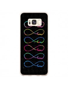 Coque Samsung S8 Plus Love Forever Infini Noir - Eleaxart