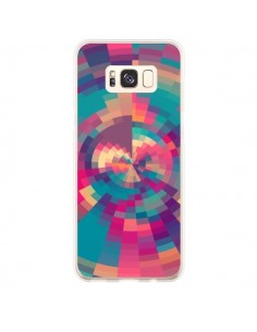 Coque Samsung S8 Plus Spirales de Couleurs Rose Violet -...