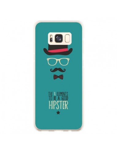 Coque Samsung S8 Plus Chapeau, Lunettes, Moustache, Noeud Papillon To Be a Good Hipster - Eleaxart