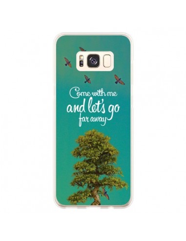 Coque Samsung S8 Plus Let's Go Far Away Tree Arbre - Eleaxart