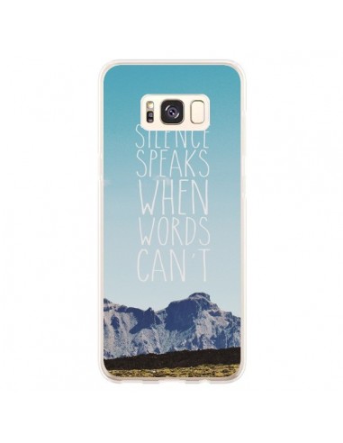 Coque Samsung S8 Plus Silence speaks when words can't paysage - Eleaxart