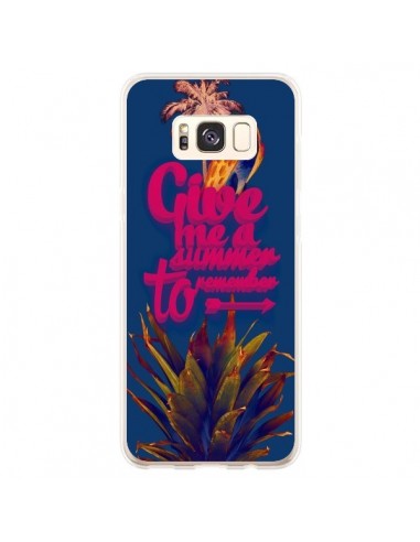 Coque Samsung S8 Plus Give me a summer to remember souvenir paysage - Eleaxart