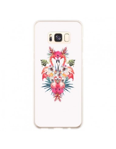 Coque Samsung S8 Plus Tropicales Flamingos Tropical Flamant Rose Summer Ete - Eleaxart