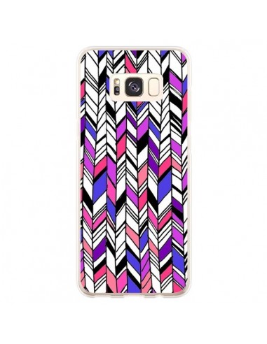 Coque Samsung S8 Plus Graphic Azteque Rose Violet -  Léa Clément