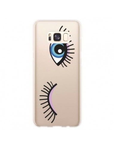 Coque Samsung S8 Plus Eyes Oeil Yeux Bleus Transparente -  Léa Clément