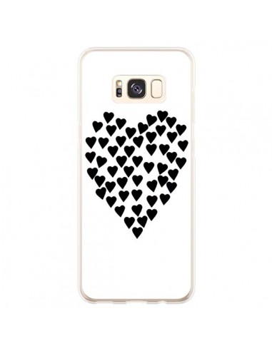 Coque Samsung S8 Plus Coeur en coeurs noirs - Project M