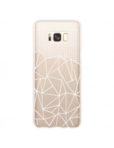 Coque Samsung S8 Plus Lignes Grilles Grid Abstract Blanc...